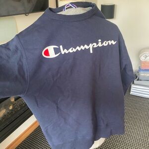 Champion Dark Blue Athletic Sweatshirt